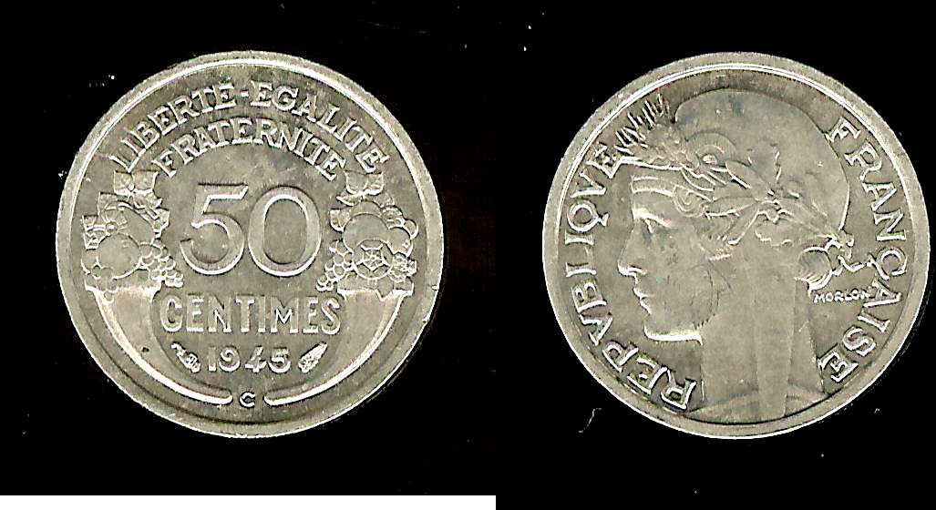 50 centimes Morlon 1945C vUnc